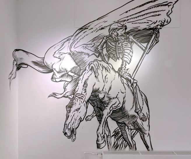 Wandbild nach Alfred rethels Kupferstich