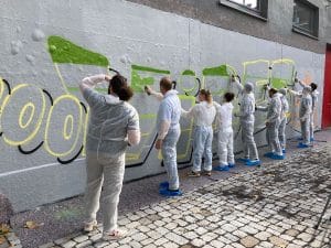 Vibes Technology Graffiti Workshop als Teamevent
