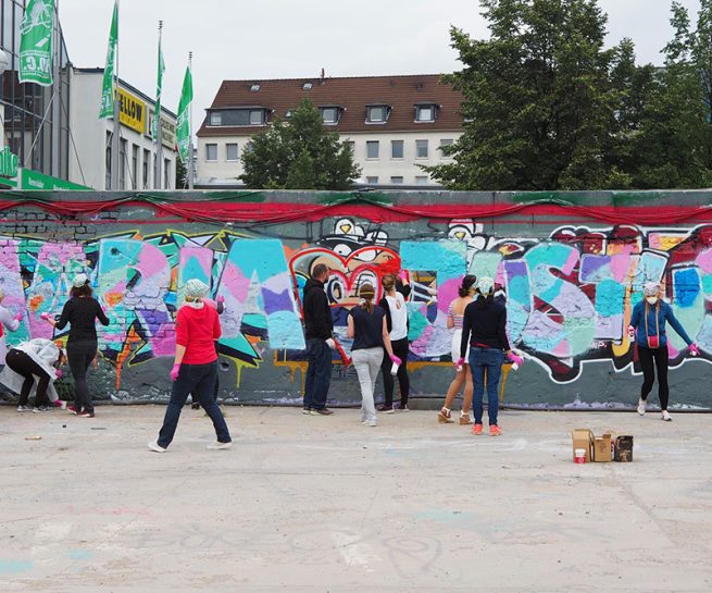 Graffiti Junggesellenabschied als Teamevent